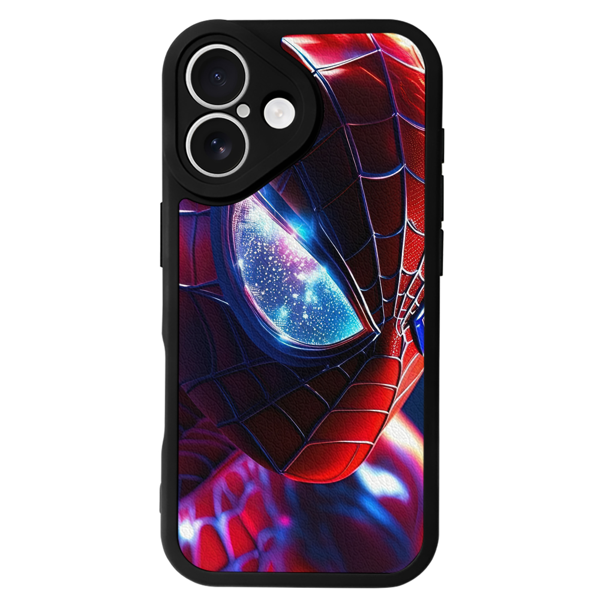 Spider Man スパイダーマン 【iPhone 16シリーズ対応】シリコンスマホケース（レザー調） 材質：シリコン